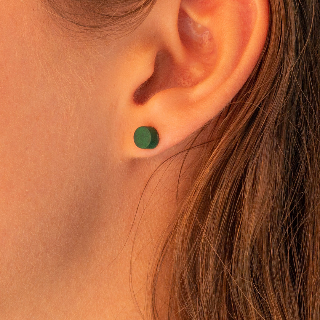 Boucles d'oreilles Ivoire Végétal Devant Derrière Sous Lobes Triangle 3 en  1 | Duo Pre R