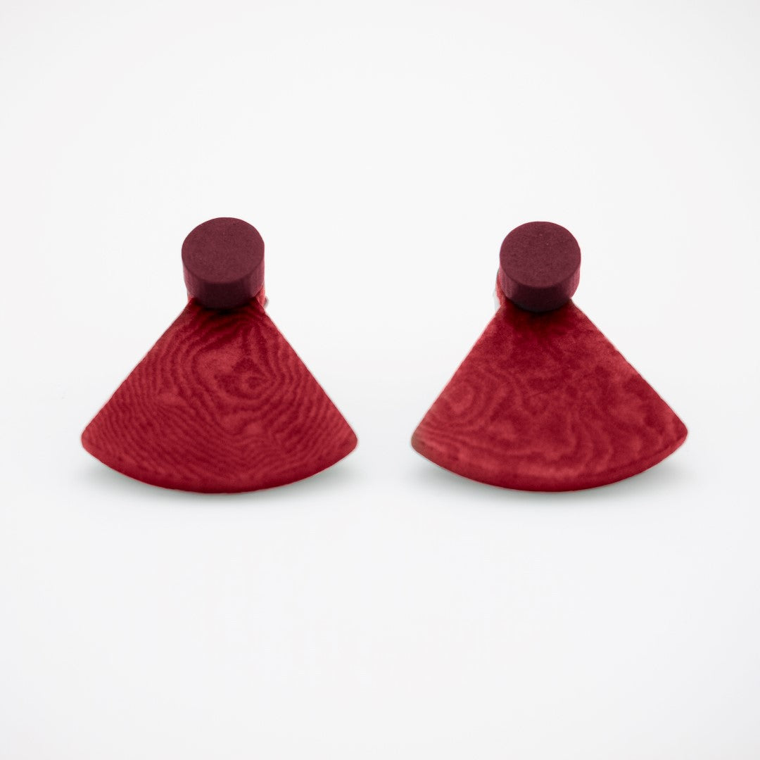 Boucles d'oreilles Ivoire Végétal Devant Derrière Sous Lobes Triangle 3 en  1 | Duo Pre R
