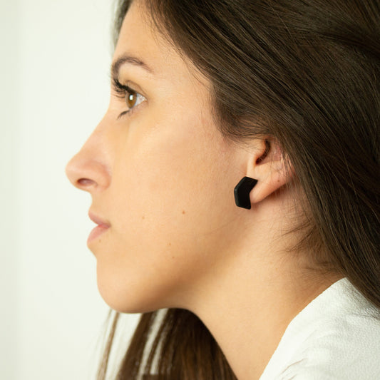 Boucles d’oreilles ivoire végétal boucles d'oreilles géométriques petites boucles d'oreilles boucles d'oreilles minimalistes bijou vegan