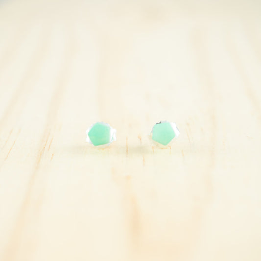 Puces d'oreilles Etoile Ivoire Végétal et Argent Minimalistes Végan Clous | Coletoile