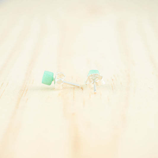 Puces d'oreilles Etoile Ivoire Végétal et Argent Minimalistes Végan Clous | Coletoile