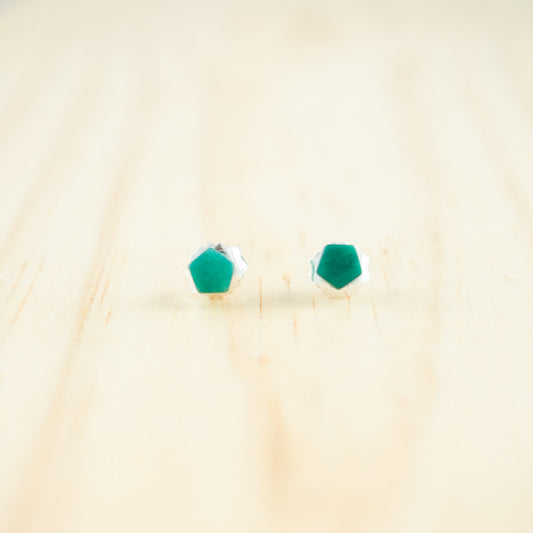 Puces d'oreilles Etoile Ivoire Végétal et Argent Minimalistes Végan Clous | Coletoile