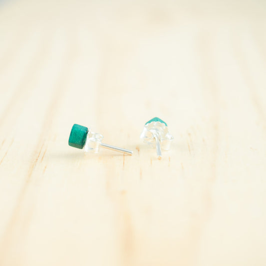 Puces d'oreilles Etoile Ivoire Végétal et Argent Minimalistes Végan Clous | Coletoile