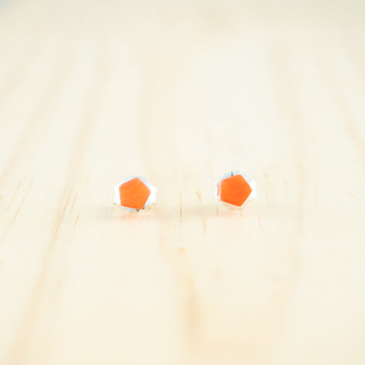 Puces d'oreilles Etoile Ivoire Végétal et Argent Minimalistes Végan Clous | Coletoile