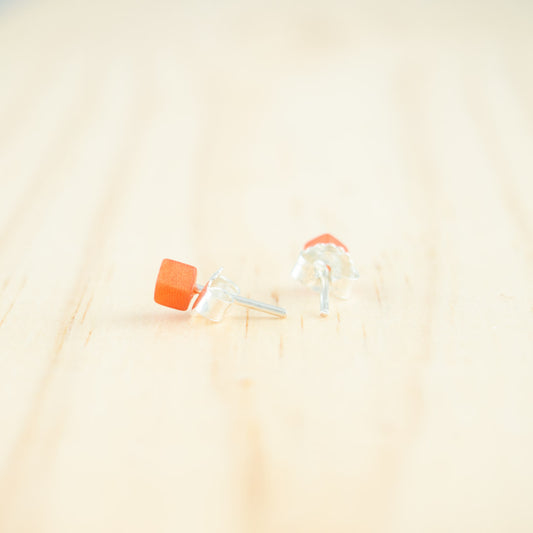 Puces d'oreilles Etoile Ivoire Végétal et Argent Minimalistes Végan Clous | Coletoile