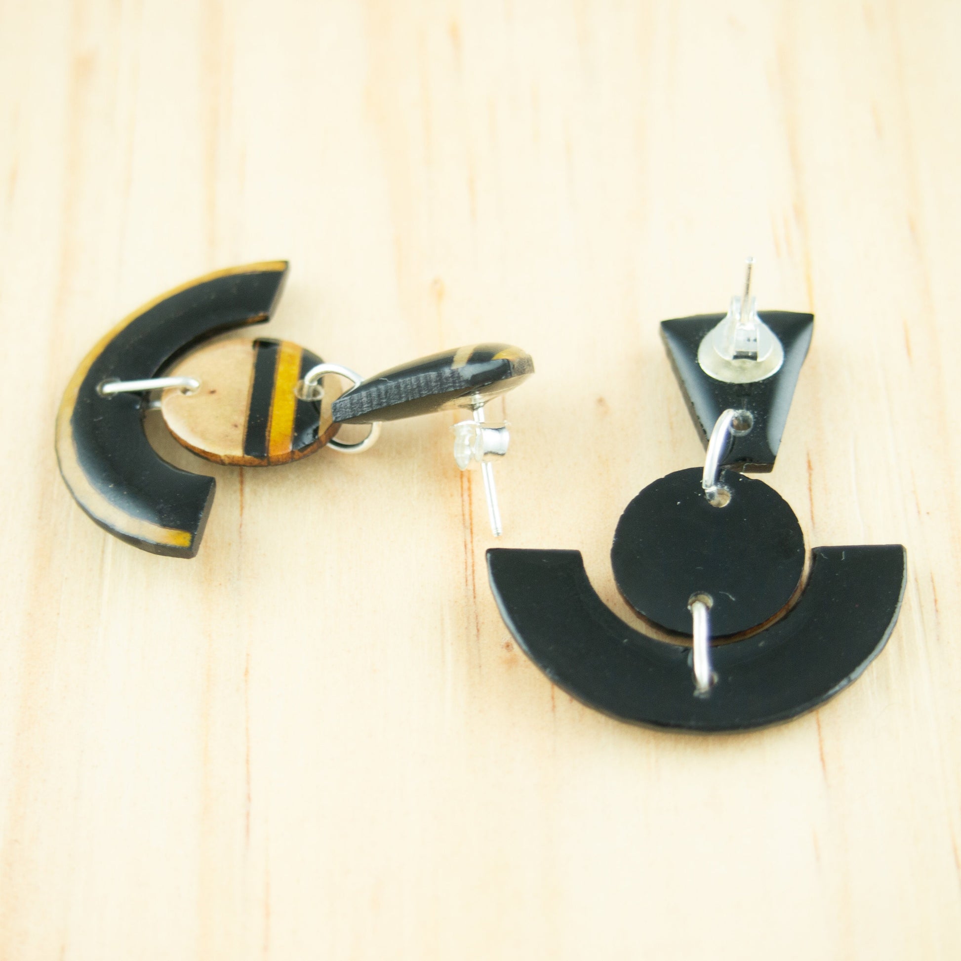 Boucles d'oreilles ethniques fruit + argent 925 boucles d'oreilles tribal bijoux ethniques boucles d'oreille géométriques bijou naturel