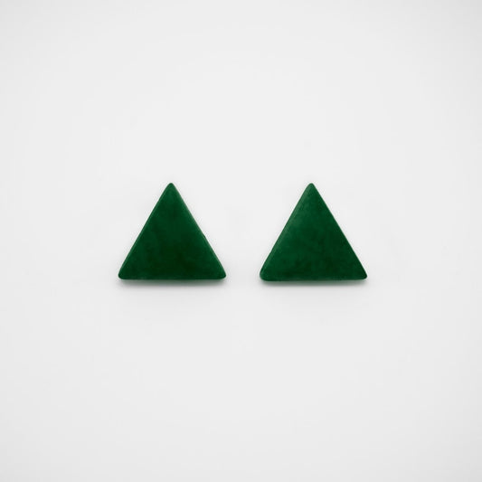 Puces noires + 8 couleurs bijoux ivoire végétal boucles d'oreilles triangle puces triangle puces géométriques clous triangles
