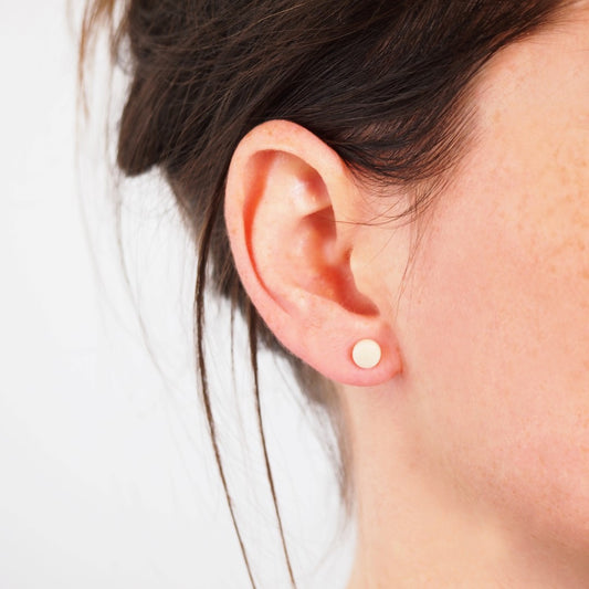 Boucles d'oreilles petites Rondes - Puces Minimalistes Clous | Colibri