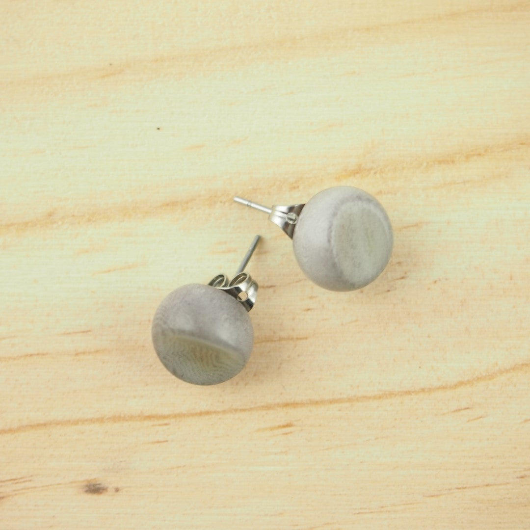 Boucles d’oreilles puces 3d en ivoire végétal faites main | Focha