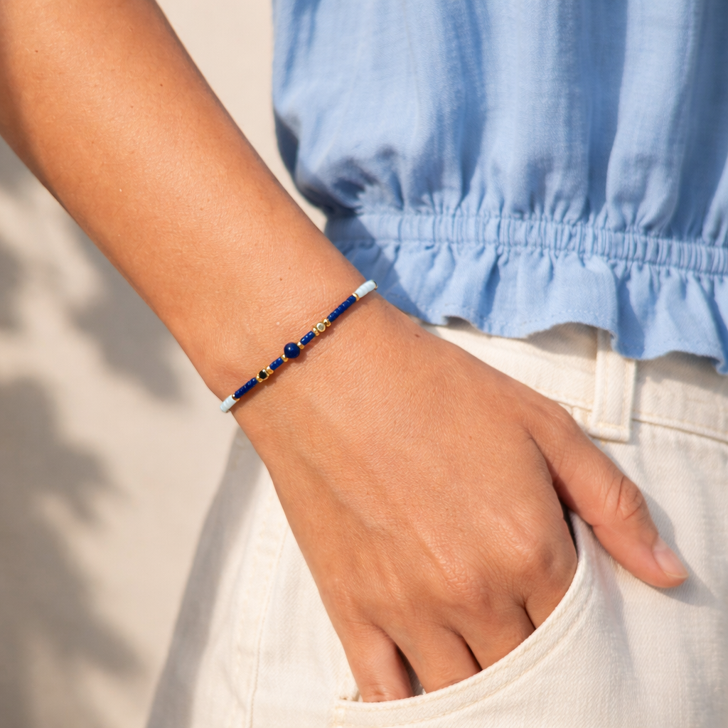 Bracelet Pierre Naturelle et Miyuki Fait Main Réglable Femme Fille Bohème | Delistone
