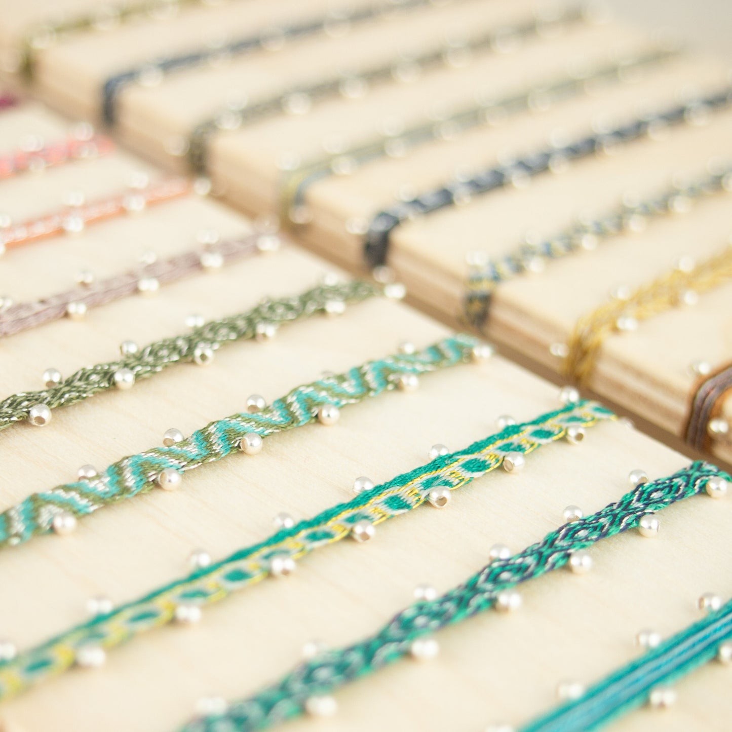 Bracelet tissé 40 fils perles argent cadeau pour elle bracelet bohème cadeau femme bracelet femme tissu cadeau noel bracelet amitié