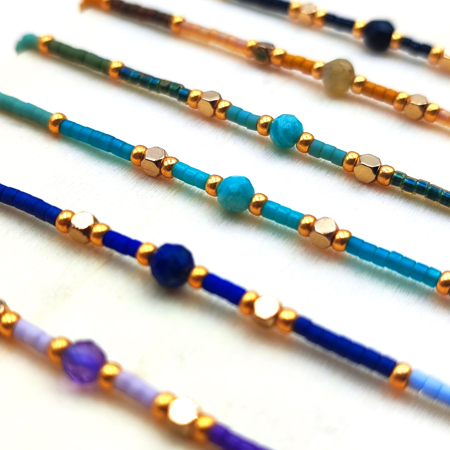 Bracelet Pierre Naturelle et Miyuki Fait Main Réglable Femme Fille Bohème | Delistone
