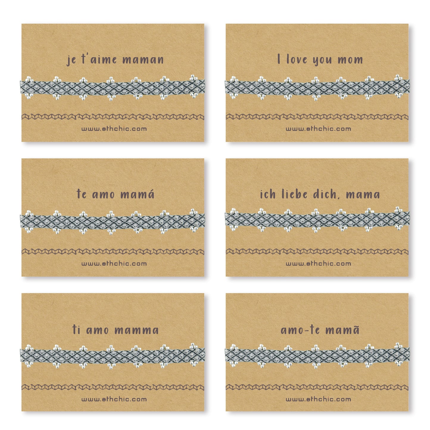 Bracelet je'aime maman Bracelet maman Bracelet mère Cadeau fête des mères Bracelet fête des mères Bracelet pour maman Cadeau maman