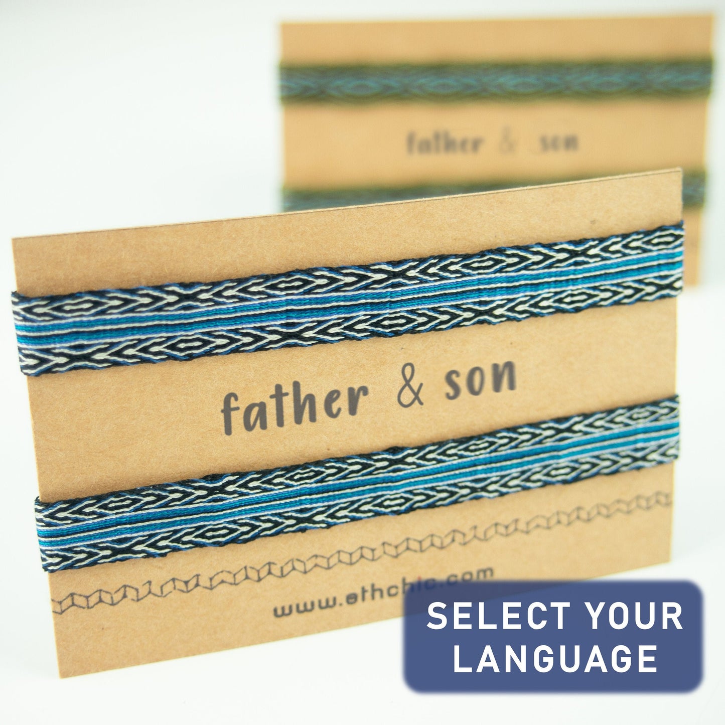 Bracelet père et fils 120 fils Bracelet homme Cadeau père fils Cadeau fête des pères Bracelet fin Bracelets assortis Cadeau père