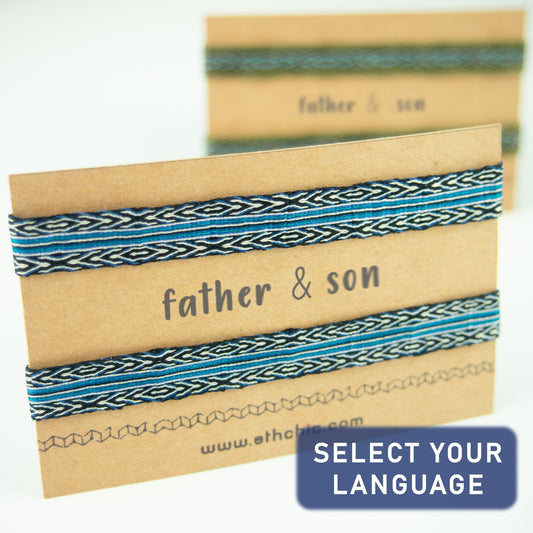 Bracelet père et fils 120 fils Bracelet homme Cadeau père fils Cadeau fête des pères Bracelet fin Bracelets assortis Cadeau père