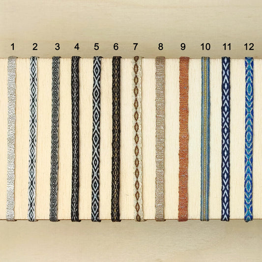 Bracelet personnalisé avec médaille gravée bracelet fin 40 fils bracelet tissé cadeau couple bracelet bohème homme/femme