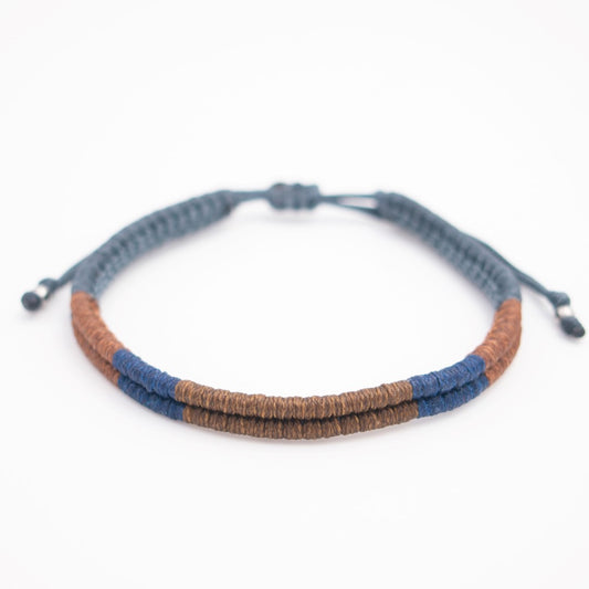 Bracelet mixte Macramé Fait Main Réglable Cadeau Homme | Compas