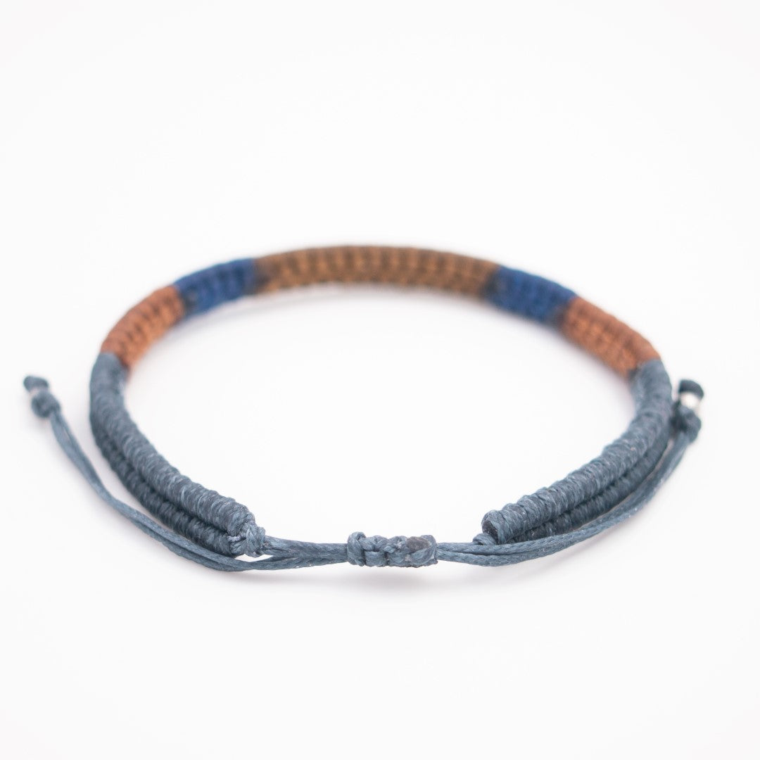 Bracelet mixte Macramé Fait Main Réglable Cadeau Homme | Compas