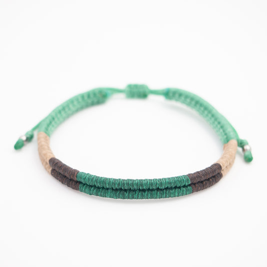 Bracelet mixte Macramé Fait Main Réglable Cadeau Homme | Compas
