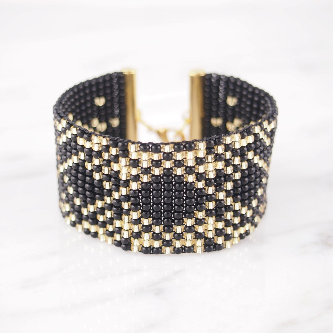 Bracelet Perles Géométrique Rocaille Années 20 Art Déco | Bramita ADN