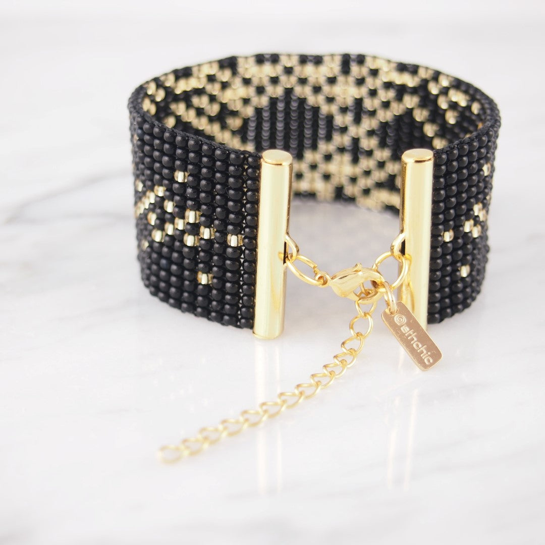 Bracelet Perles Géométrique Rocaille Années 20 Art Déco | Bramita ADN