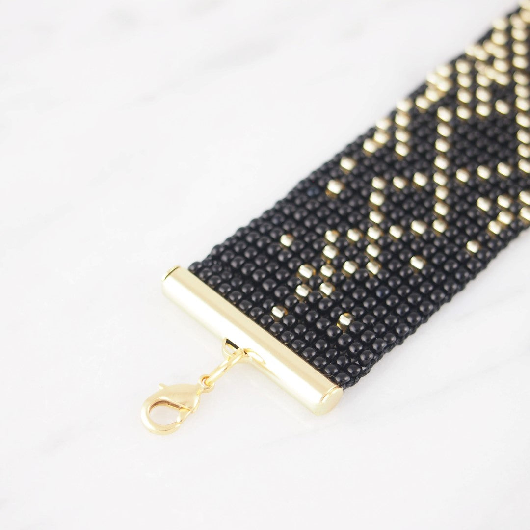 Bracelet Perles Géométrique Rocaille Années 20 Art Déco | Bramita ADN