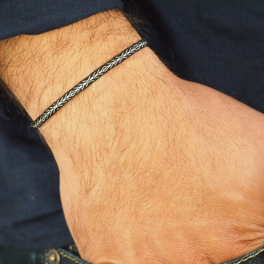 Bracelet père et fils Cadeau père fils Bracelet homme Cadeau fête des pères Bracelet fin Bracelet tissé main Bracelets assortis