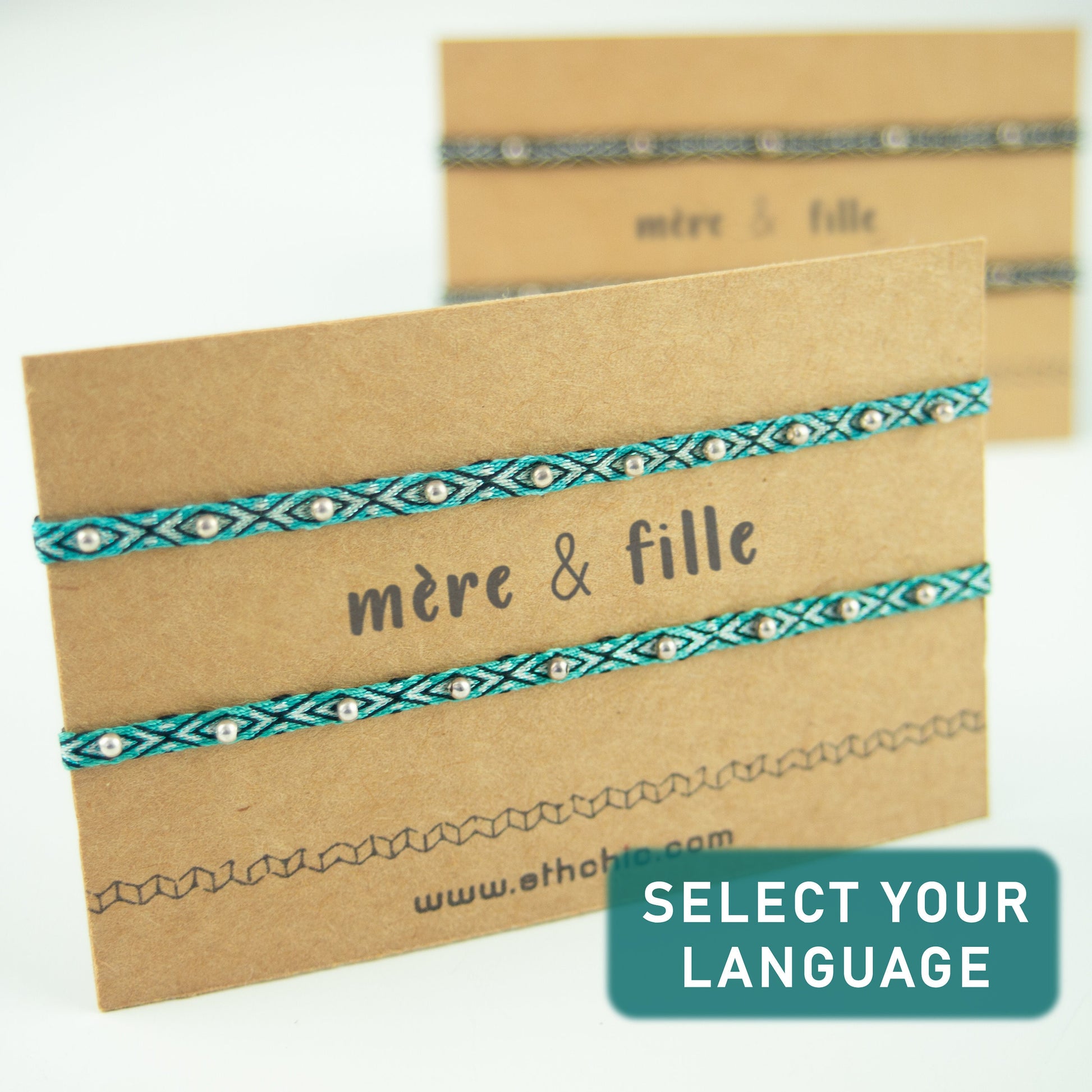 Bracelet mère fille Cadeau mère fille Cadeau fête des mères Bracelet fin 40 fils Cadeau bijoux maman Cadeau bracelet fille