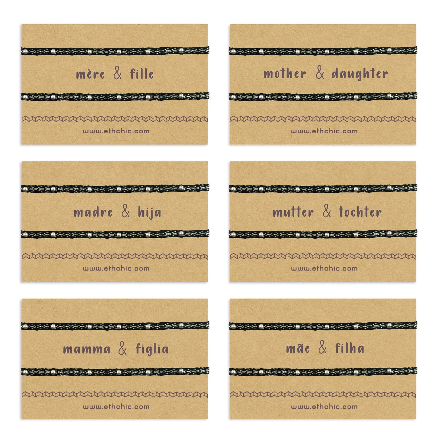 Bracelet mère fille Cadeau mère fille Cadeau fête des mères Bracelet fin 40 fils Cadeau bijoux maman Cadeau bracelet fille. Mother & daughter