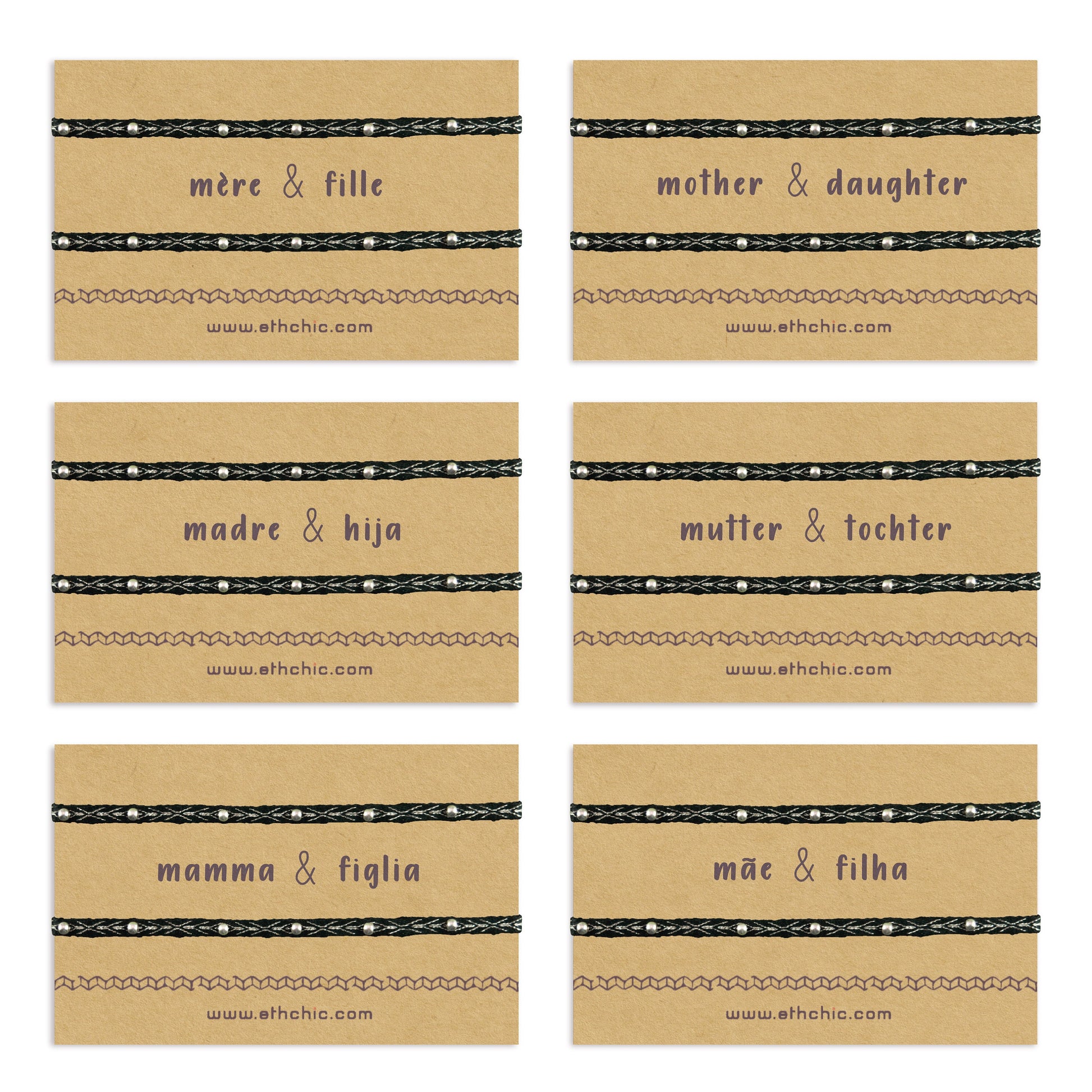 Bracelet mère fille Cadeau mère fille Cadeau fête des mères Bracelet fin 40 fils Cadeau bijoux maman Cadeau bracelet fille. Mother & daughter