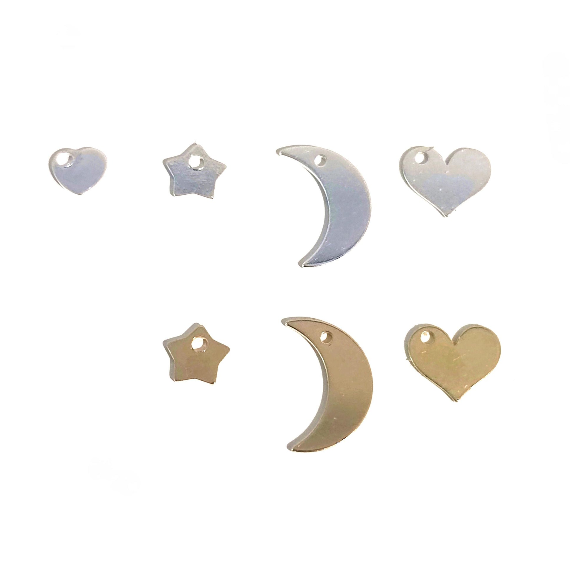 Bracelet boho 40 fils bracelet fin amitié ethnique femme tissé pendentif charm argent ou plaqué or (cœur étoile lune) waterproof