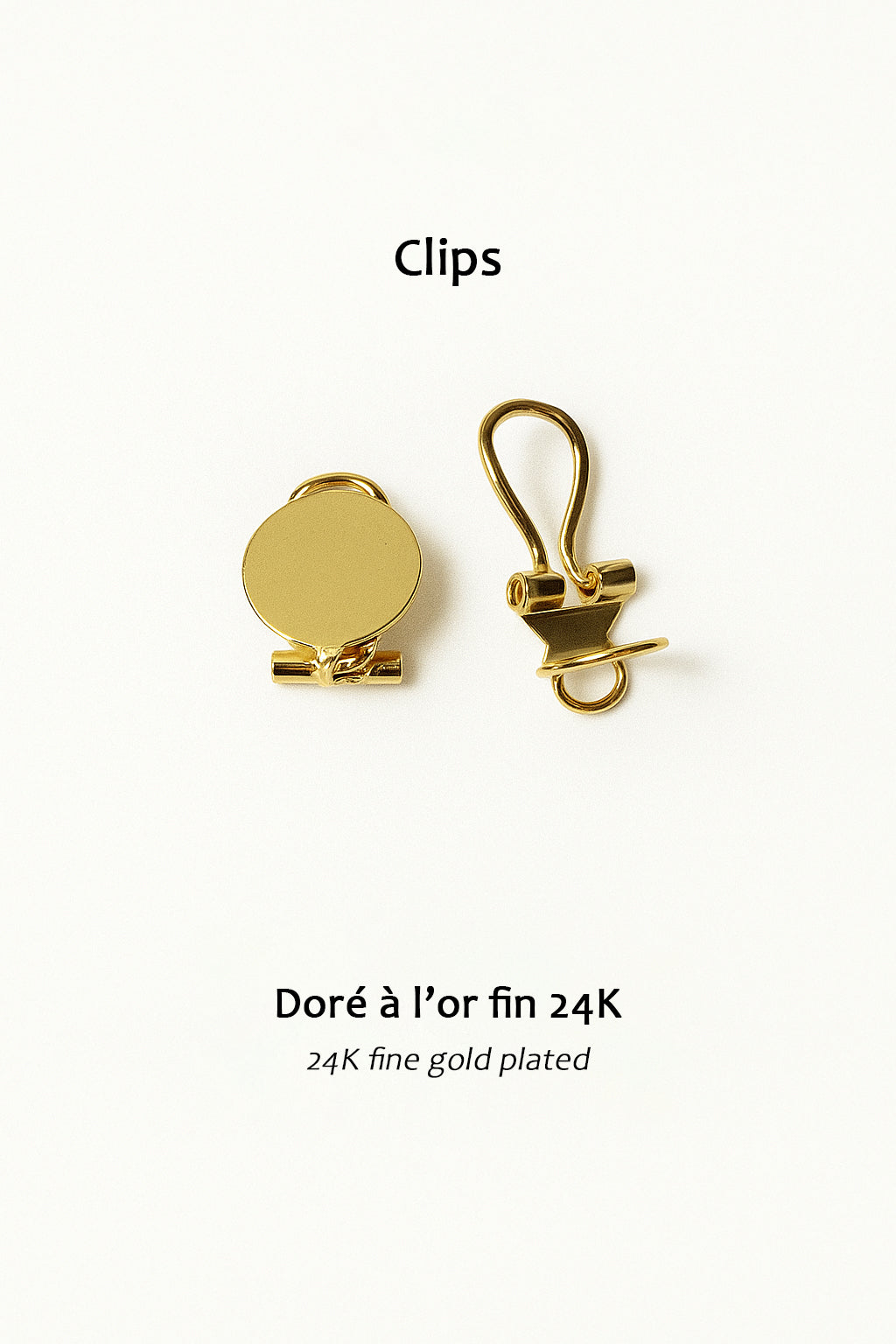 Boucles d'oreilles Créoles en Calebasse Séchée Carrées, Acier Doré, Argent ou Or fin 24k  | Cari Los