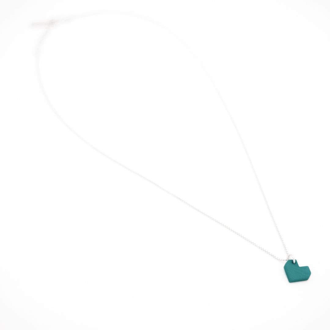 Collier Mini Charm Cœur en Ivoire Végétal – 6 finitions de chaîne au choix