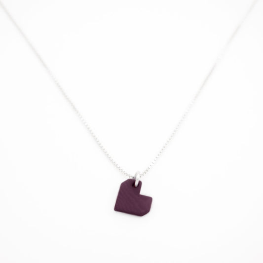 Collier Mini Charm Cœur en Ivoire Végétal – 6 finitions de chaîne au choix