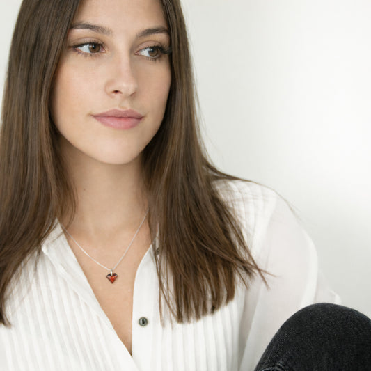 Collier végan en calebasse séchée fait main  – 6 finitions de chaîne au choix | Dia