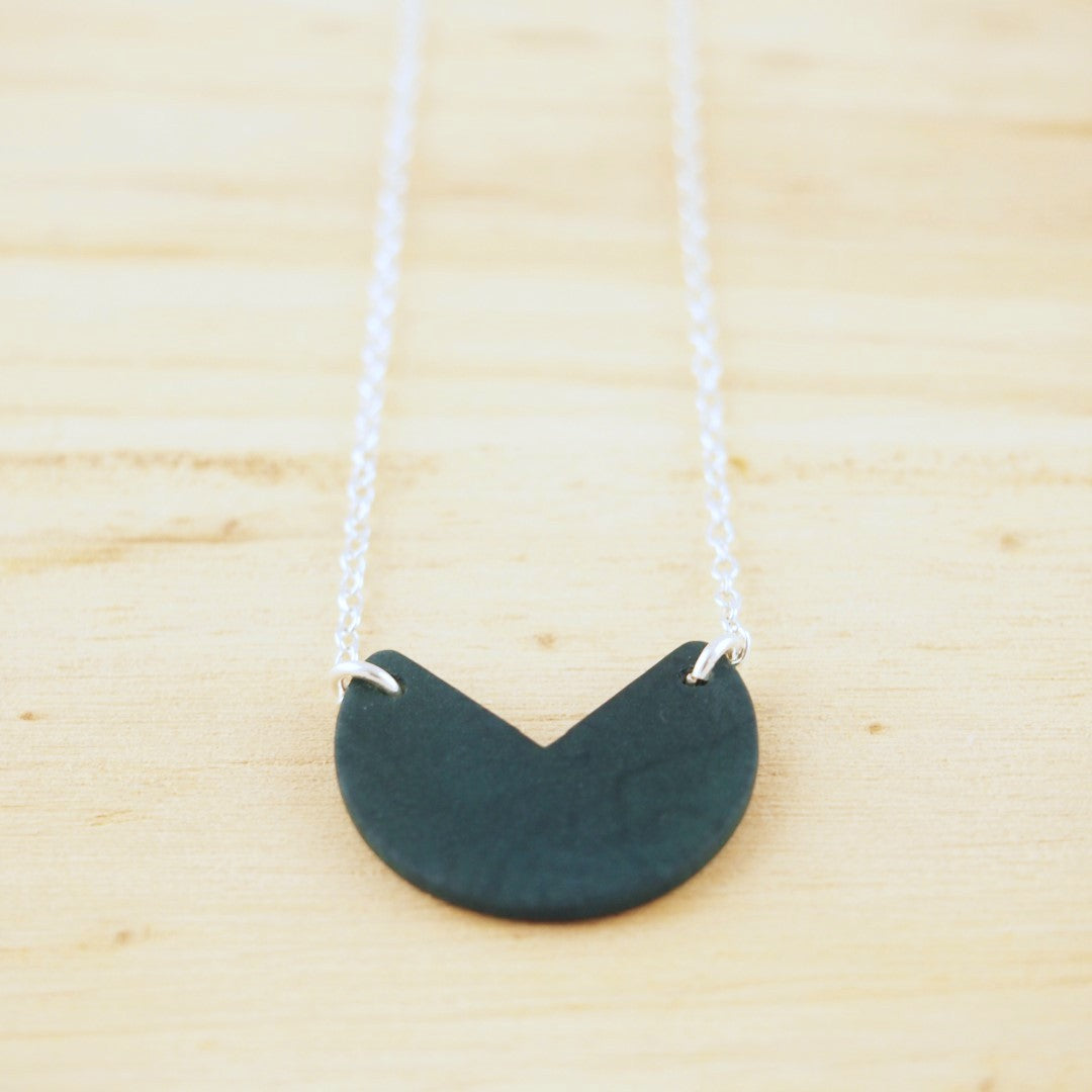 Collier Original Ivoire Végétal Argent Éthique Géométrique | Rubi Pac