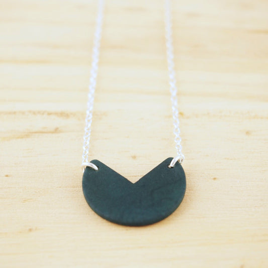 Collier Original Ivoire Végétal Argent Éthique Géométrique | Rubi Pac