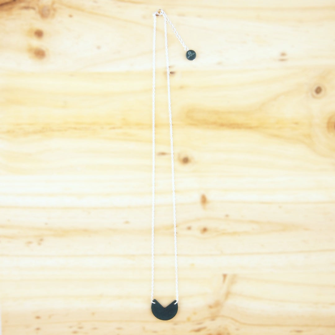 Collier Original Ivoire Végétal Argent Éthique Géométrique | Rubi Pac