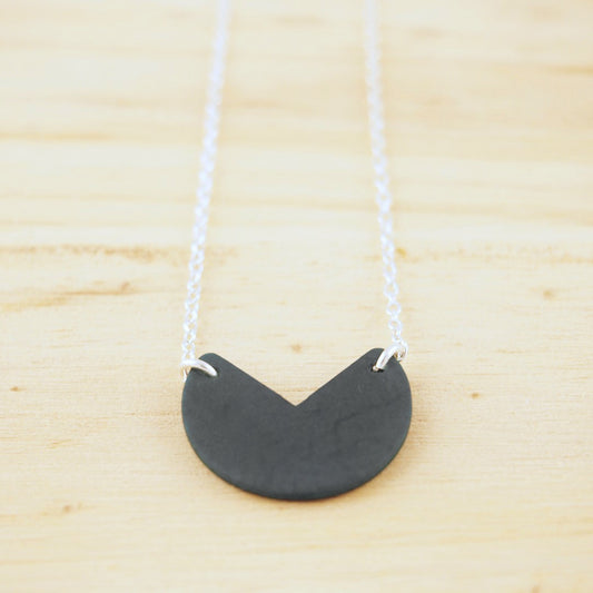 Collier Original Ivoire Végétal Argent Éthique Géométrique | Rubi Pac