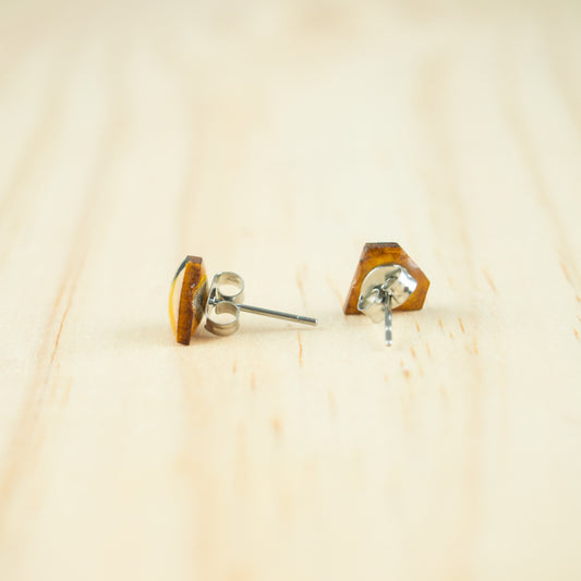 Puces d'oreilles diamant naturelles boucles d'oreilles moutarde boucles d'oreilles diamant boucles d'oreilles géométriques