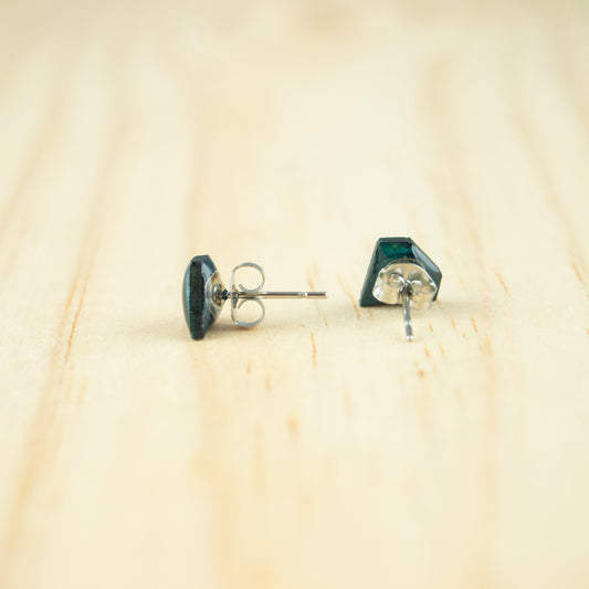 Puces d'oreilles diamant naturelles boucles d'oreilles minimalistes boucles d'oreilles diamant boucles d'oreilles géométriques