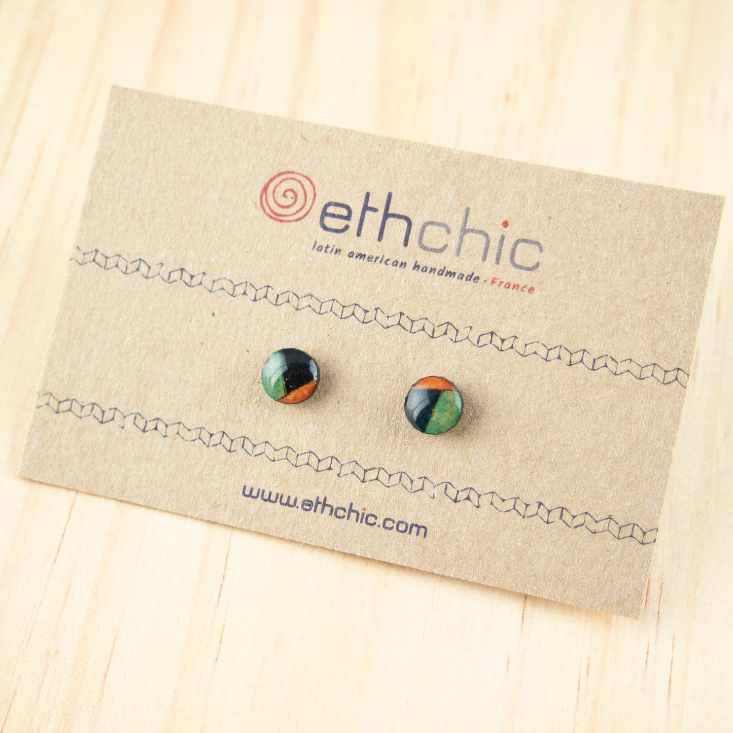 Boucles d'oreilles géométriques fruit puces d'oreilles minimalistes