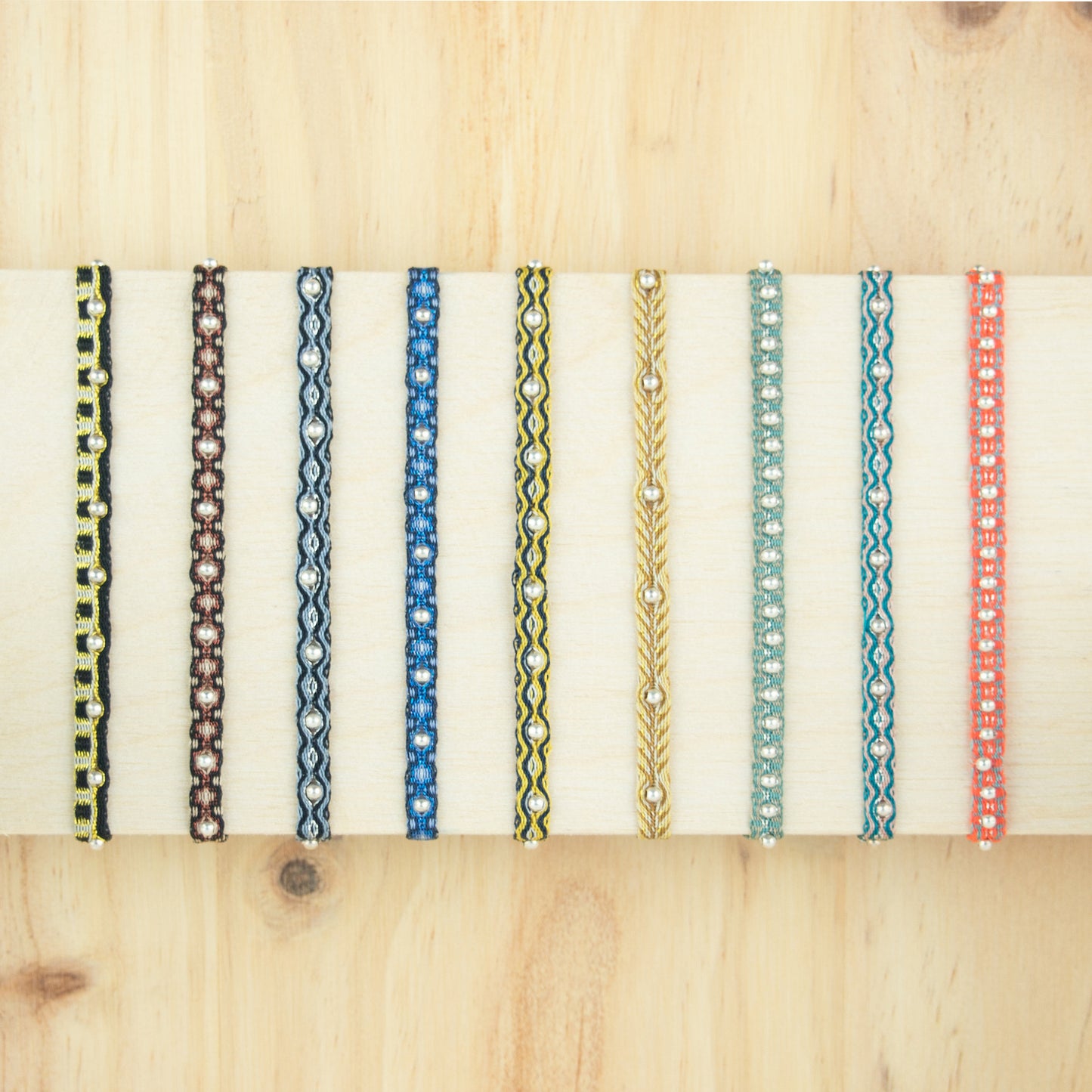 Bracelet bohème 40 fils perles argent cadeau femme bracelet coloré bracelet femme tissu cadeau noel cadeau pour elle bracelet amitié