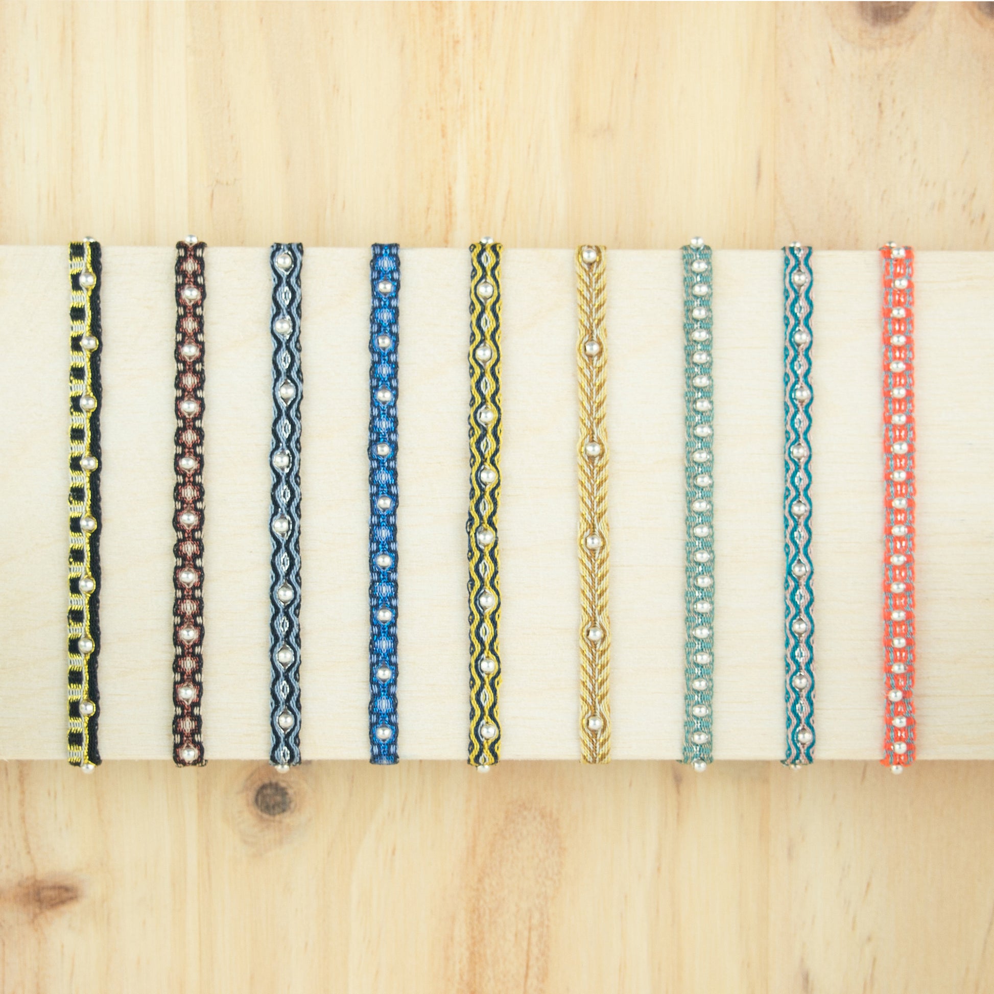 Bracelet bohème 40 fils perles argent cadeau femme bracelet coloré bracelet femme tissu cadeau noel cadeau pour elle bracelet amitié