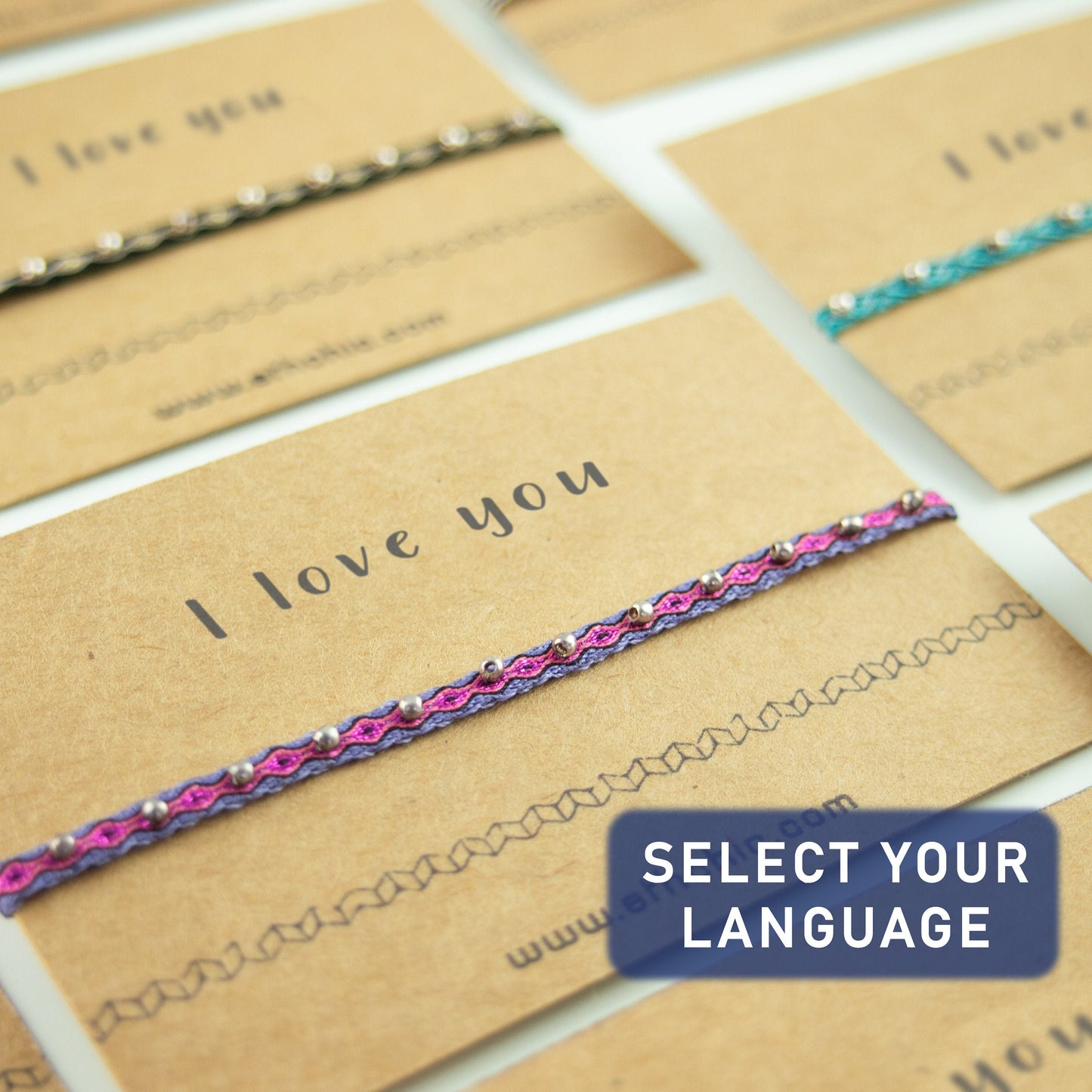 Bracelet amour Je t'aime bracelet Cadeau petite copine Message d'amour Cadeau Anniversaire Bijoux Saint Valentin Bracelet femme Ethchic