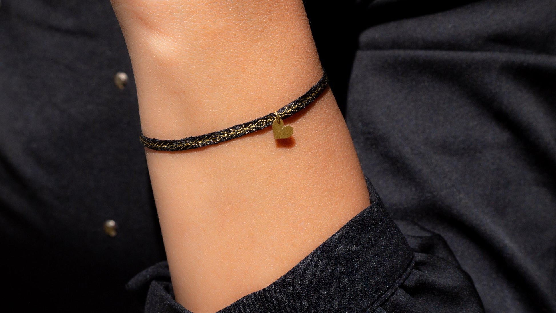 Bracelet boho 40 fils bracelet fin amitié ethnique femme tissé pendentif charm argent ou plaqué or (cœur étoile lune) waterproof