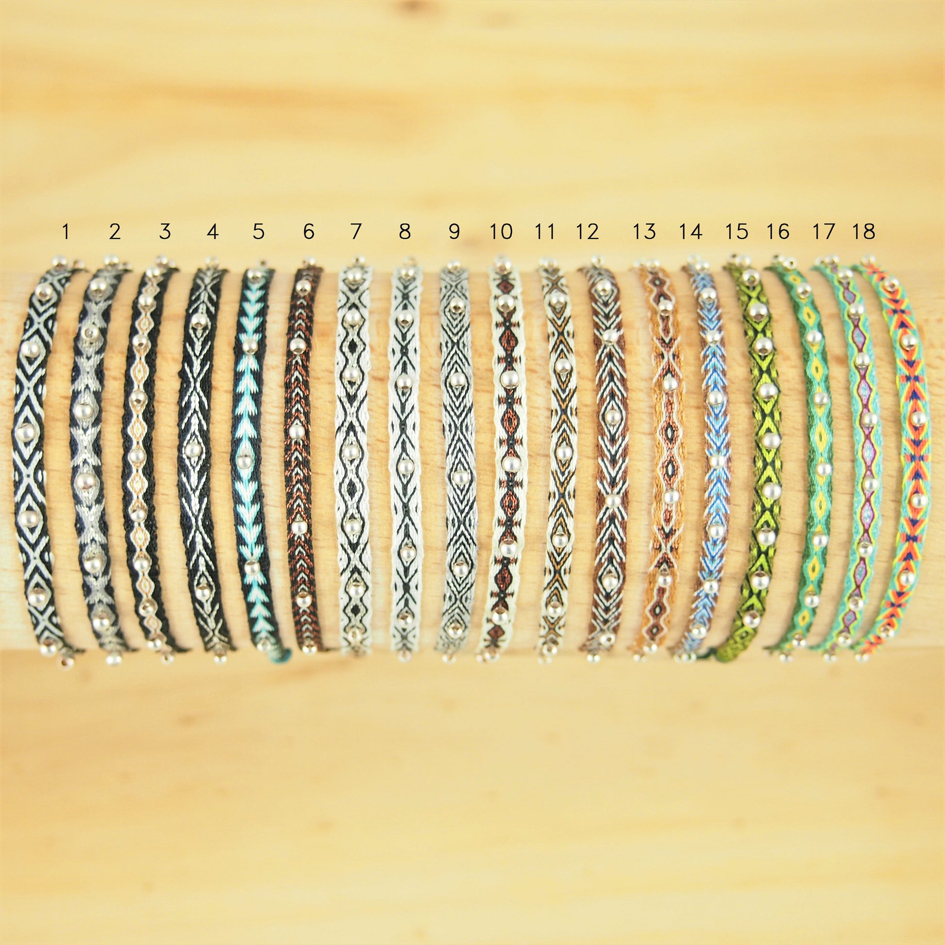 Bracelet fin perles argent bracelet bohème bracelet hippie bracelet tissé bracelet amitié bracelet été cadeau femme bracelet couleur