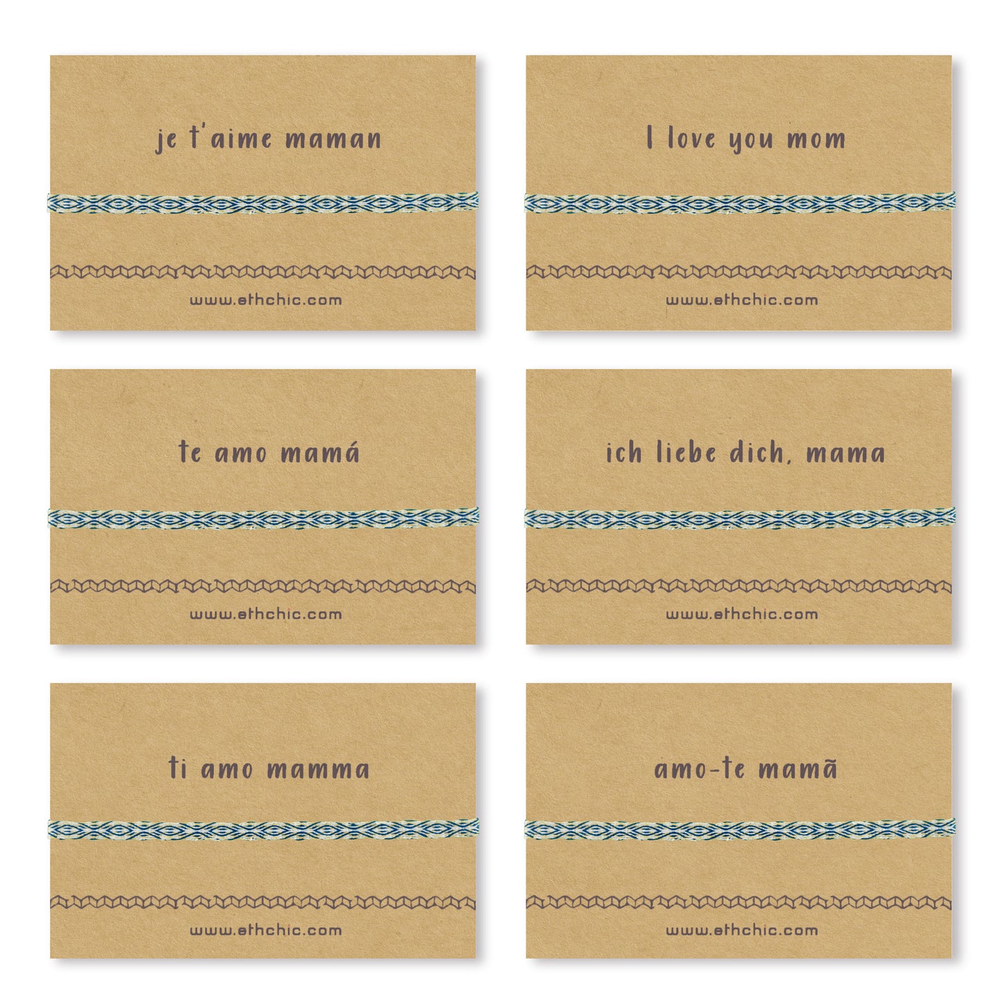 Bracelet maman Bracelet mère Cadeau fête des mères Bracelet fête des mères Bracelet pour maman Cadeau maman Bracelet tissé main