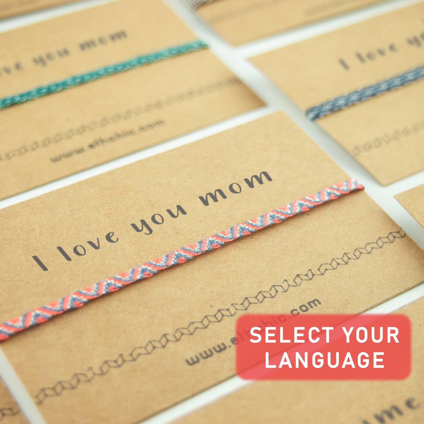 Bracelet maman Bracelet mère Cadeau fête des mères Bracelet fête des mères Bracelet pour maman Cadeau maman Bracelet tissé main