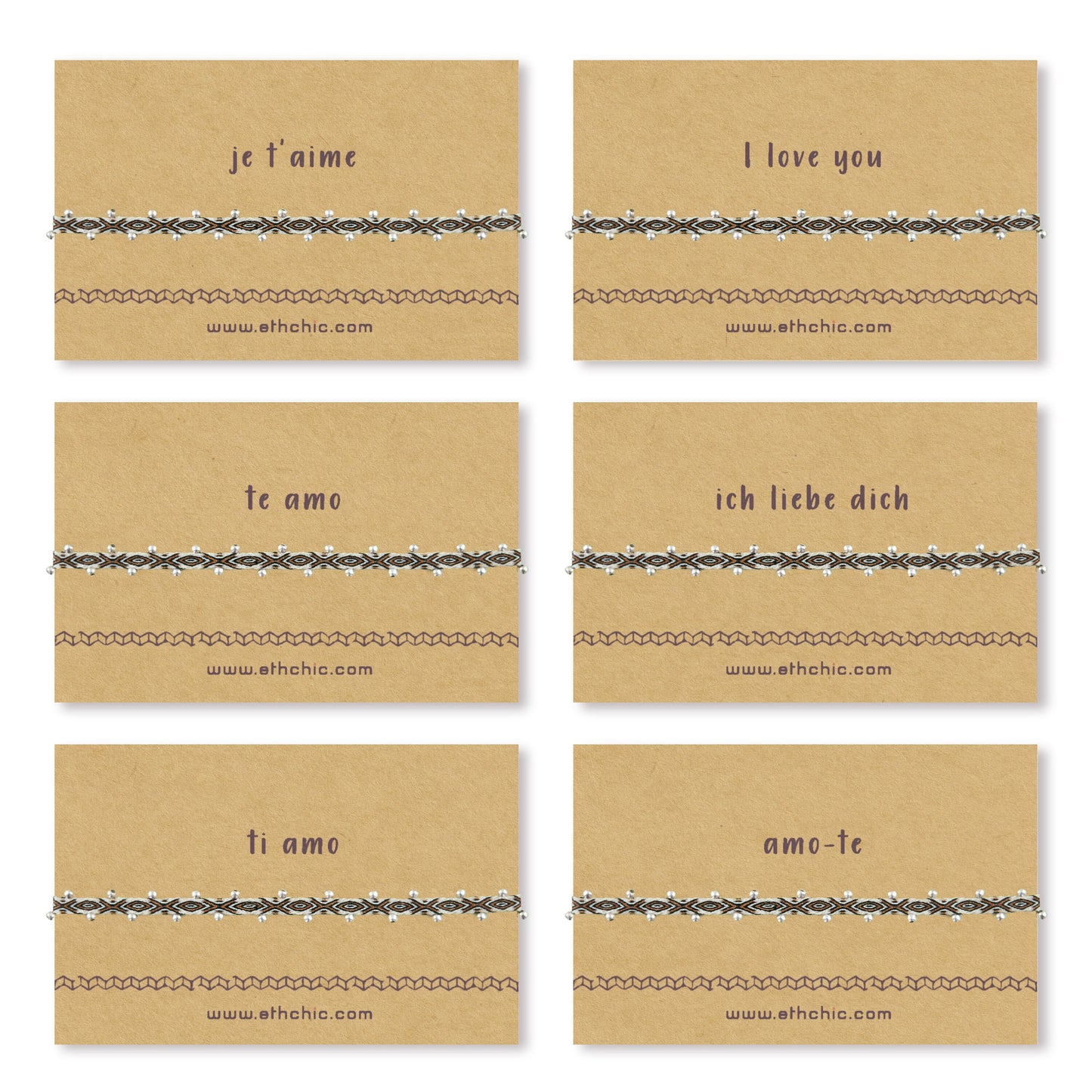 Bracelet je 'aime Cadeau petite copine Bijoux Saint Valentin Bracelet femme Message d'amour Cadeau Anniversaire Amour Bracelet tissé